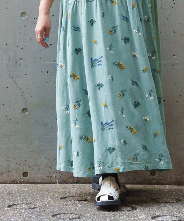 ワイルドフラワー刺繍OP | AS KNOW AS オンラインショップ